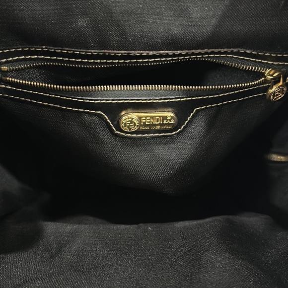 Fendi Pequin Front Pocket Backpack Coated Canvas Mini - Picture 7 of 14